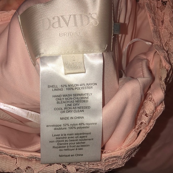 David’s Bridal dress in color Petal - Picture 7 of 8